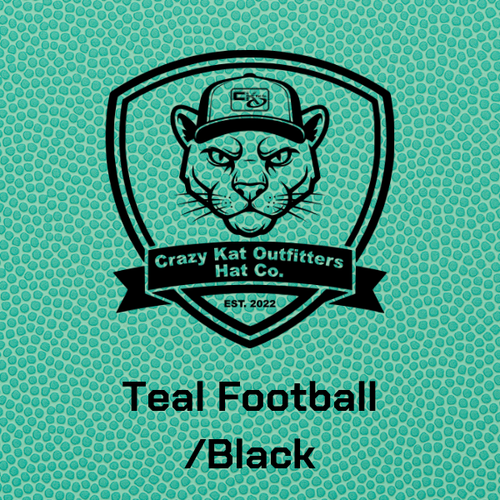 Teal Football / Black